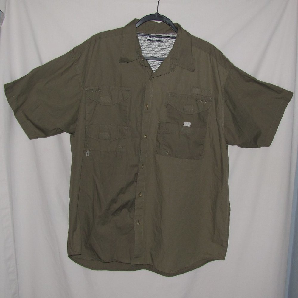 Mens' Columbia Sportswear Vented Caped Fishing Shirt Size XXL 2XL (Estimated)